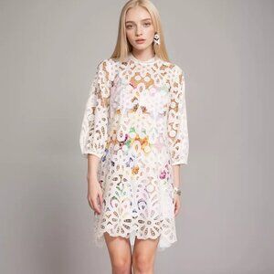 Johnny Was | Dresses | Johnny Was Lisetta Lace Mini Dress | Poshmark